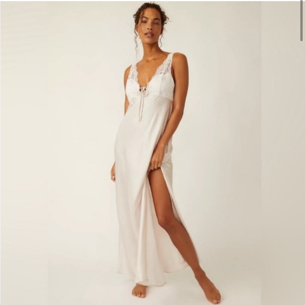 NWOT Free People Countryside in Pastel Parchment Combo Maxi